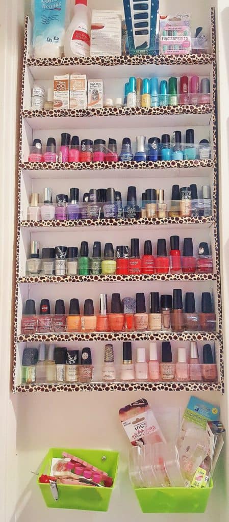 DIY Nail Polish Rack for Under $10