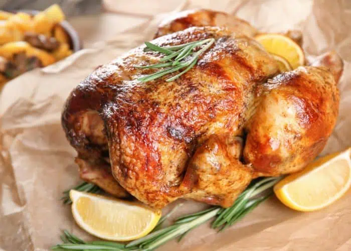 Roasted lemon Engagement chicken with rosemary