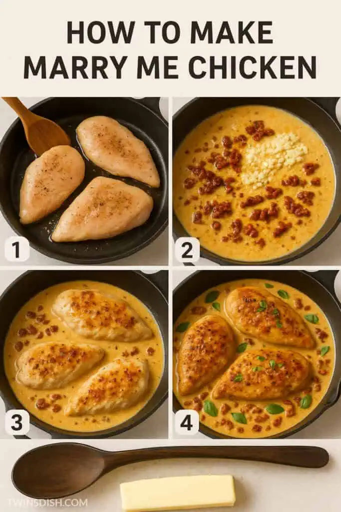 Marry Me Chicken recipe Easy and most popular chicken recipe for a quick and cozy dinner