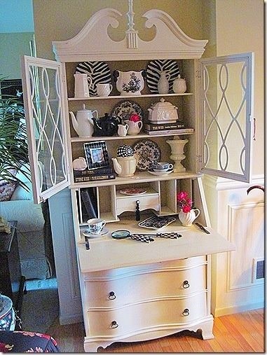 The Secretary Desk with hutch china closet