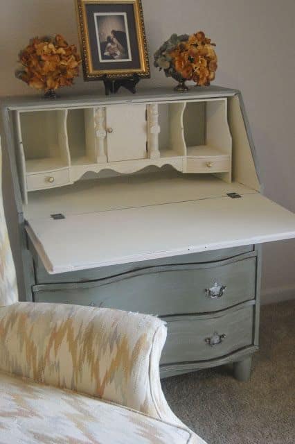 The Secretary Desk is The Perfect Small Office Space Solution l Dorm Furniture l Apartment Furniture l DIY l Small Office l Home Office l Organization