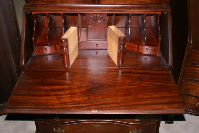 Wood antique fold down Secretary desk