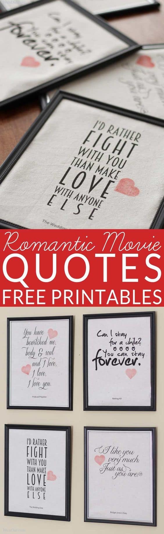 DIY Framed Movie Quote Gift/ The best Valentine's Day gift ideas/ DIY boyfriend gifts