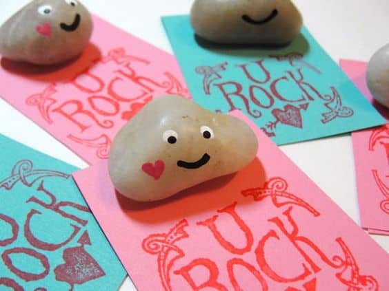 Easy Stone Pun Gift/ The Ultimate DIY Guide to Valentine's Day easy last minute funny gifts for him, for kids, for friends, for boyfriends, for her.