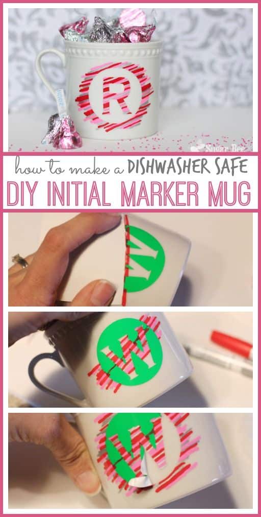 Easy DIY Initial Marker Mug/ The Ultimate DIY Guide to Gifts