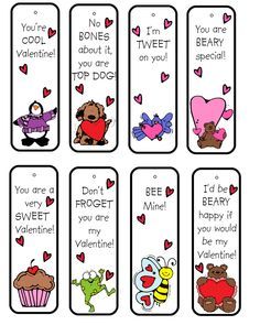 DIY Valentine's Day bookmarks