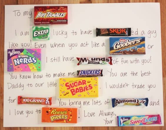 Candy pun gift/ DIY boyfriend gifts