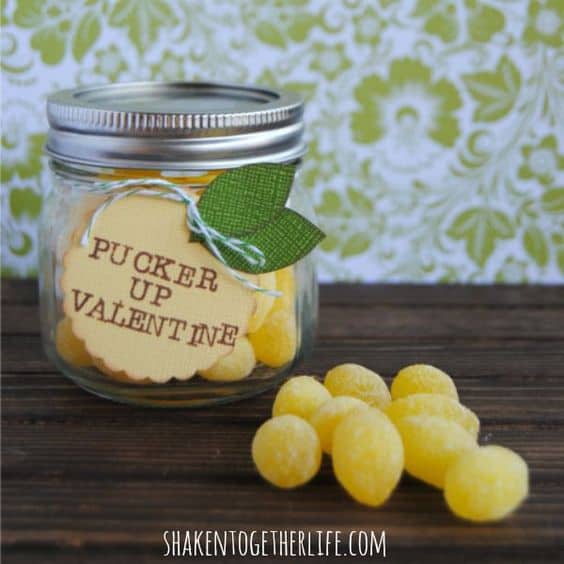 Lemon puckers pun Valentine's day gift/ DIY boyfriend gifts