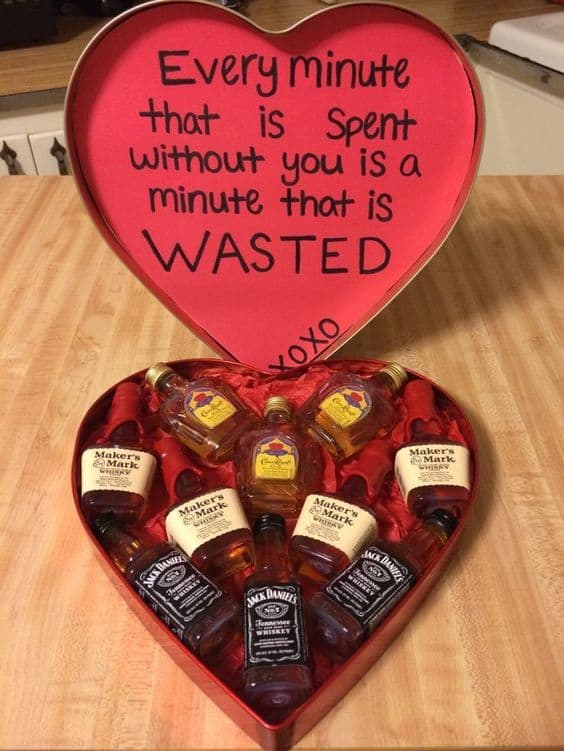 alcohol pun/ diy boyfriend gifts