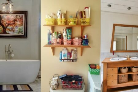These 10 easy tips completely transformed our bathroom and made it easier to get ready on time. Bathroom Decor, DIY Bathroom Decor, Apartment Bathroom Ideas, Guest Bathroom, Bathroom Storage