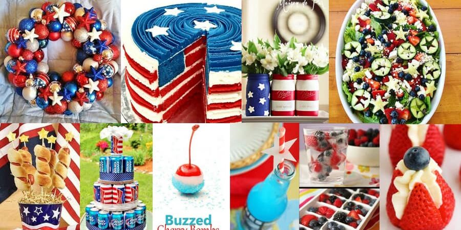 Easy DIY 4th of July party decoration, food, crafts, and ideas