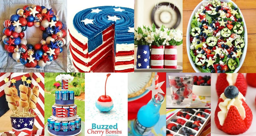 Easy DIY 4th of July party decoration, food, crafts, and ideas