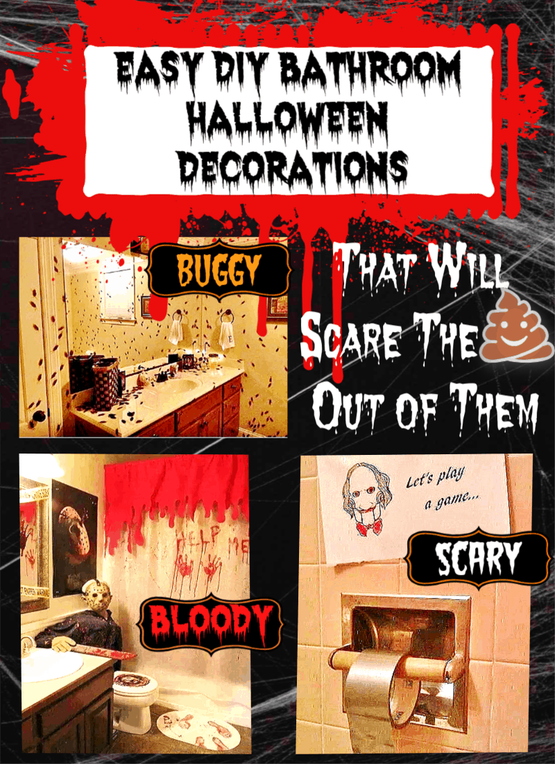 Halloween Bathroom Decorations That'll Scare The Crap Out Of Them