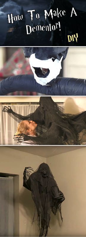 How to make a dementor for Halloween Bathroom Decorations that will scare the crap out of guests