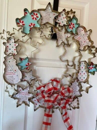 Diy Cookie Cutter Wreath Christmas Decor Idea