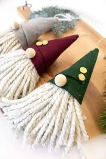 Easy DIY Gnome Christmas Ornaments