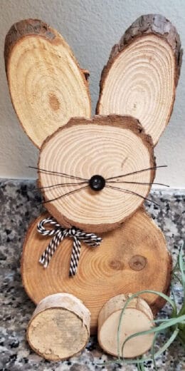 Easy DIY Easter Decor Ideas Wood Bunny