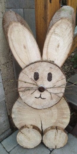 Easy DIY Easter Decor Wood Bunny