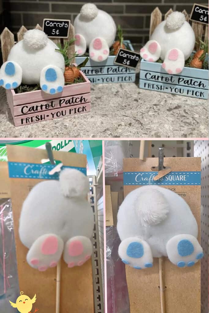 East DIY Dollar Tree Bunny Butt Crate Easter Craft To Make Or Sell