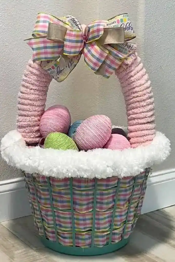Easy DIY Giant Easter Basket Dollar Tree