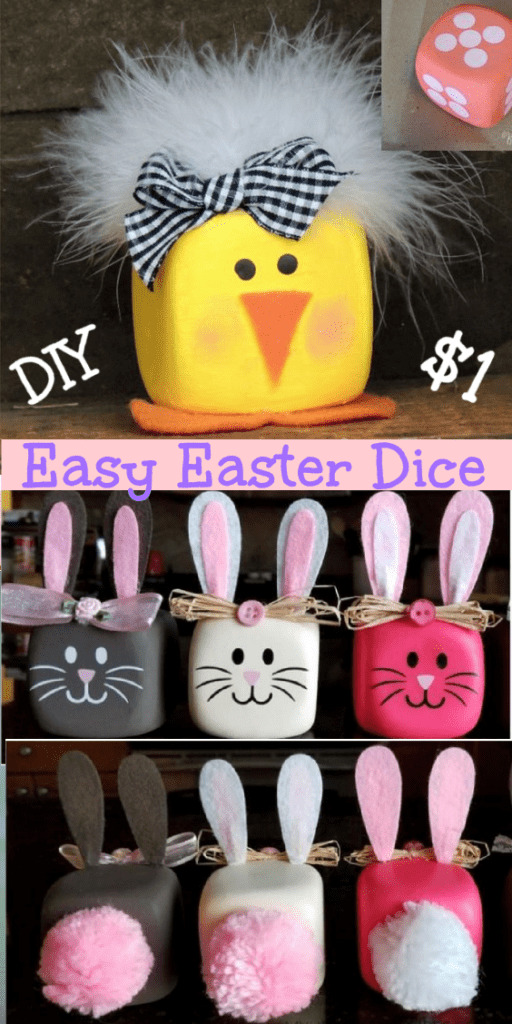 Easy DIY Dollar Store Easter Dice Craft Kids can make