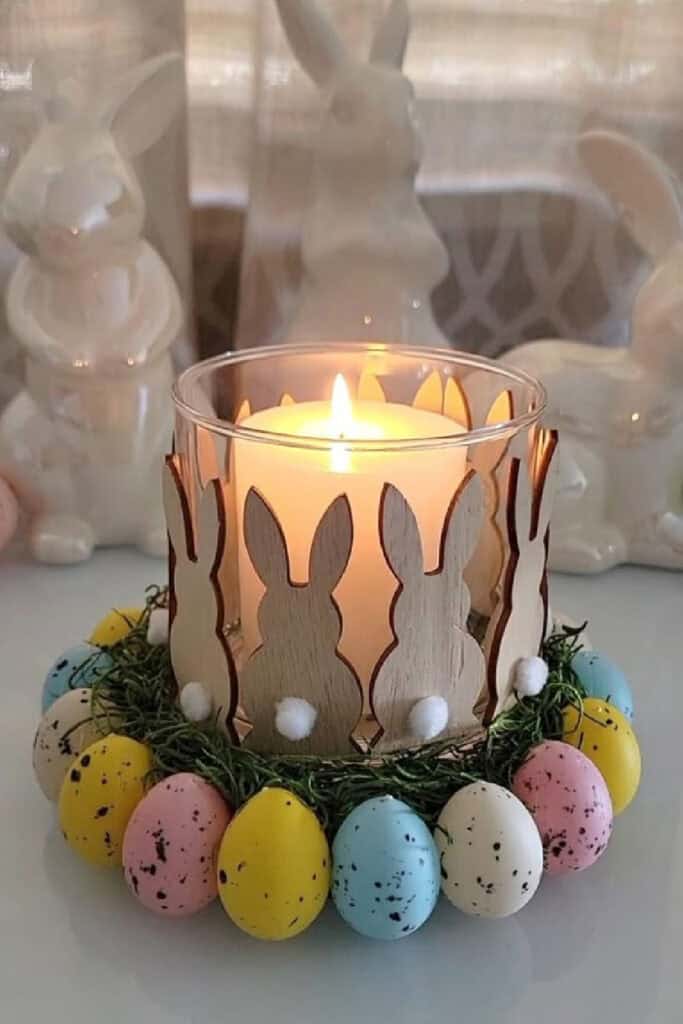 Easy DIY Dollar Store Easter Votives 