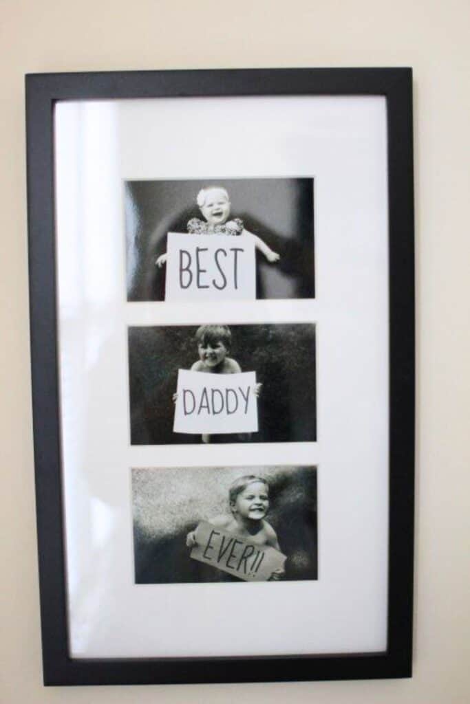 Easy DIY Thoughtful Fathers Day Gift Idea from Kids