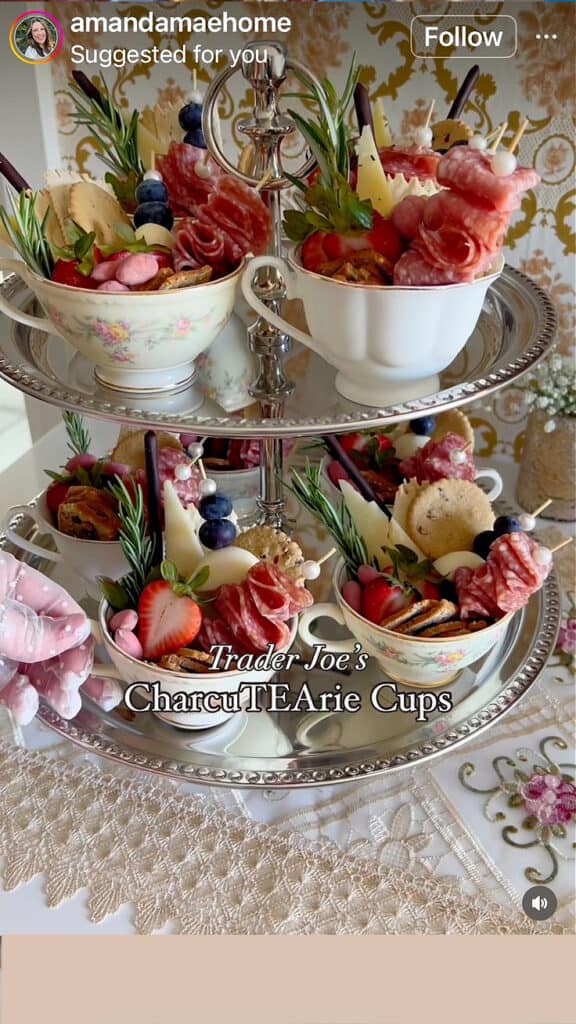 Mother's Day Brunch Idea Tea Charcuterie