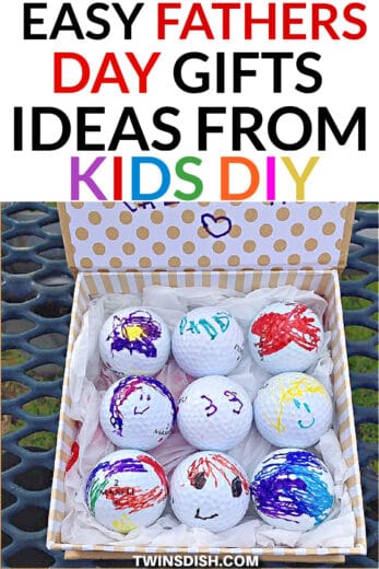 Easy Fathers Day Gifts Ideas From Kids DIY Golf Balls