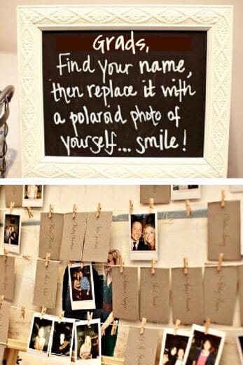 Cute Graduation Party Ideas 2023 Polaroid Guest Book Idea
