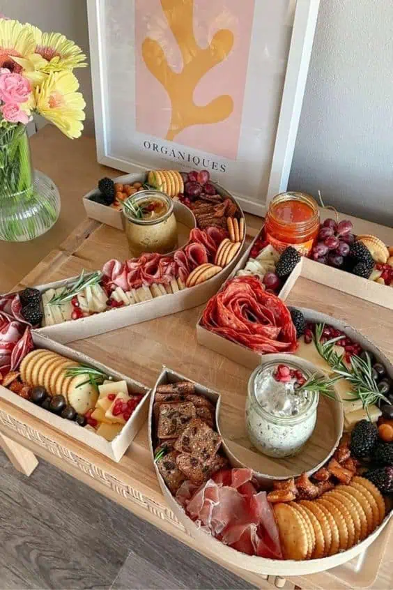 GRAD PARTY FOOD NUMBER FILLED CHARCUTERIE BOARD DECORATIONS