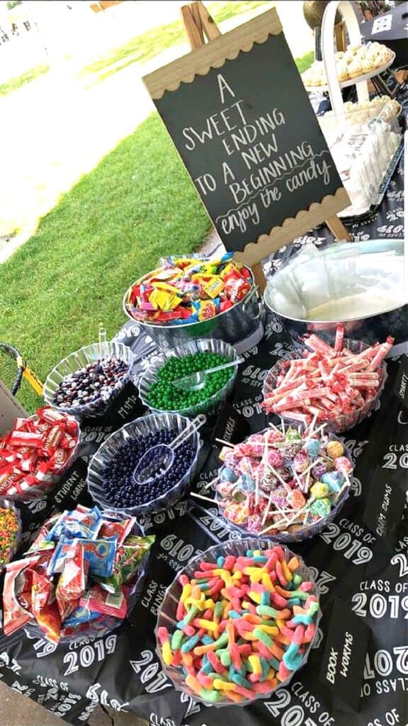 Graduation Party Ideas Candy Buffet