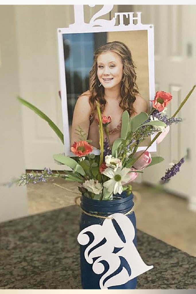 Graduation Party Centerpieces with Photos