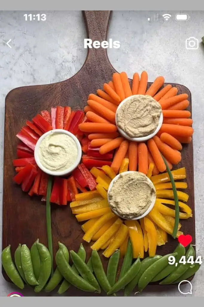 Easy DIY Mother's Day Brunch Flower Vegetables