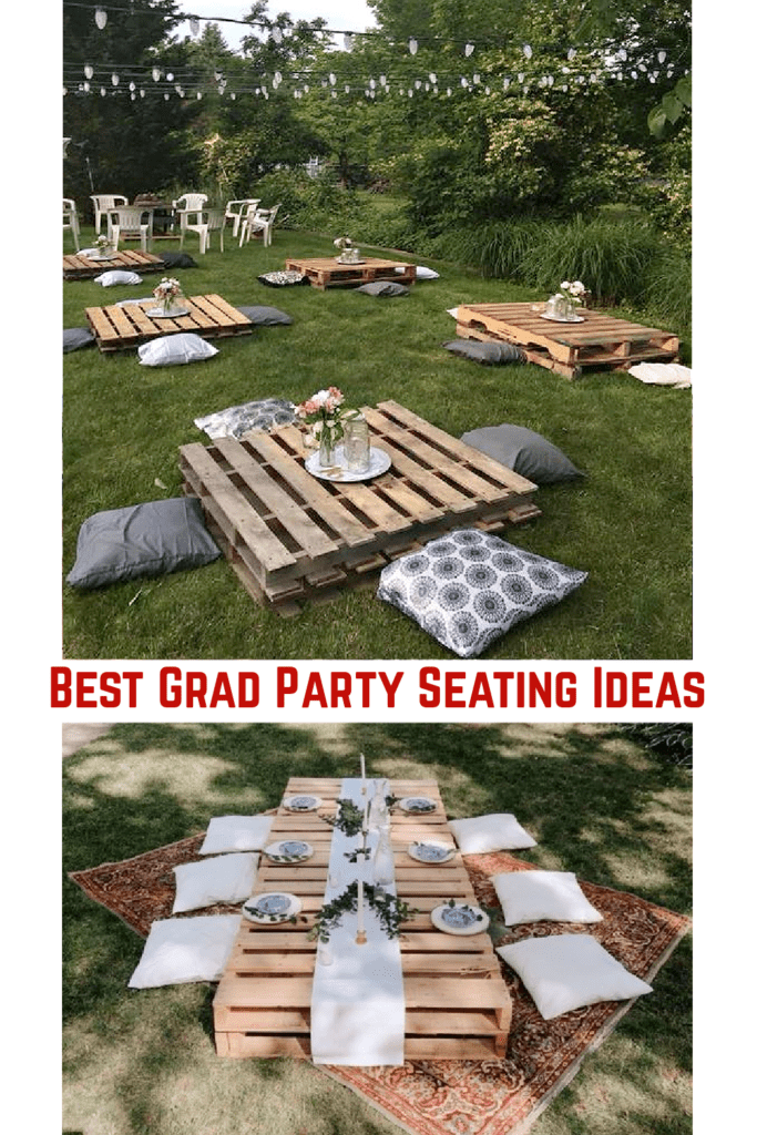 Outdoor Graduation Party Ideas for seating