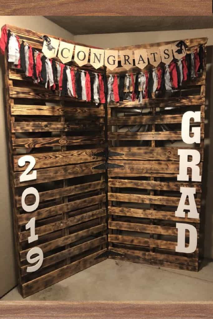 High School Graduation Party Idea Rustic Photo Booth