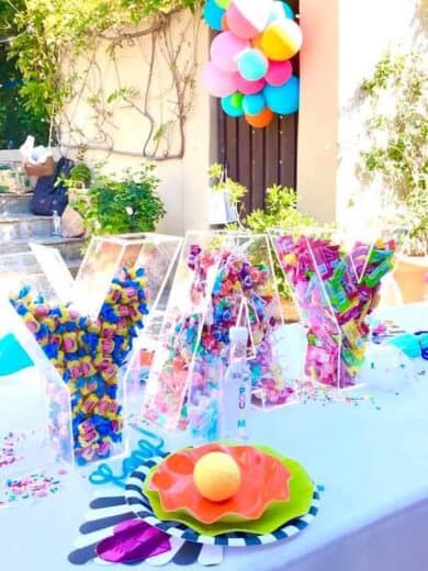 Graduation Party Candy Bar Idea Acrylic Fillable Letters