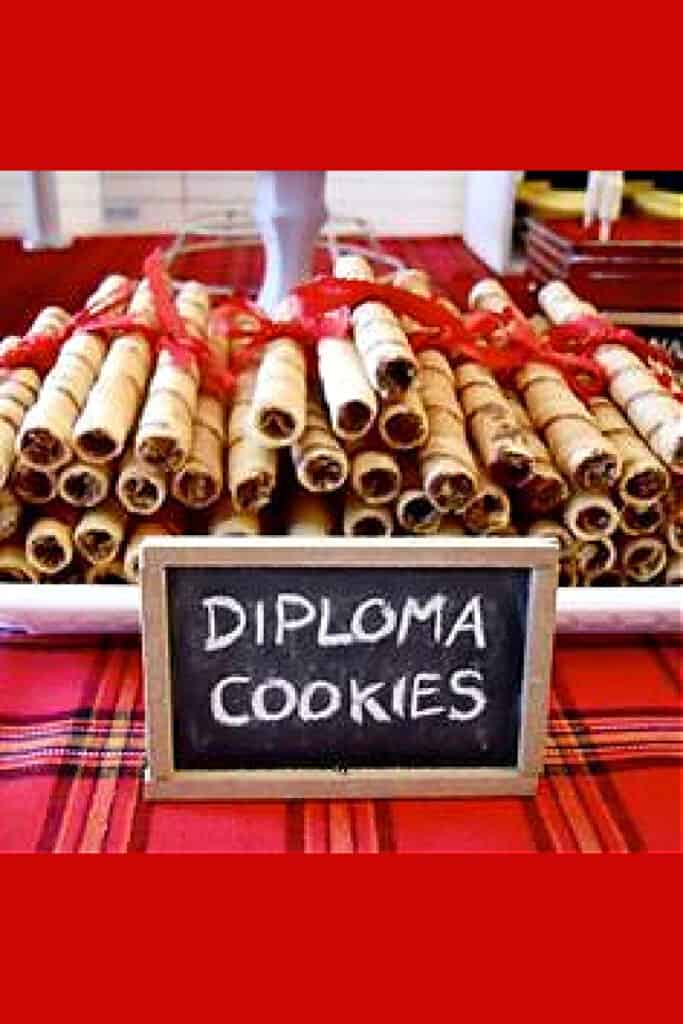 Easy DIY Graduation party Diploma cookies decorations and food ideas for every budget