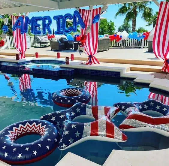 4TH OF JULY POOL PARTY DECOR FOR BBQ