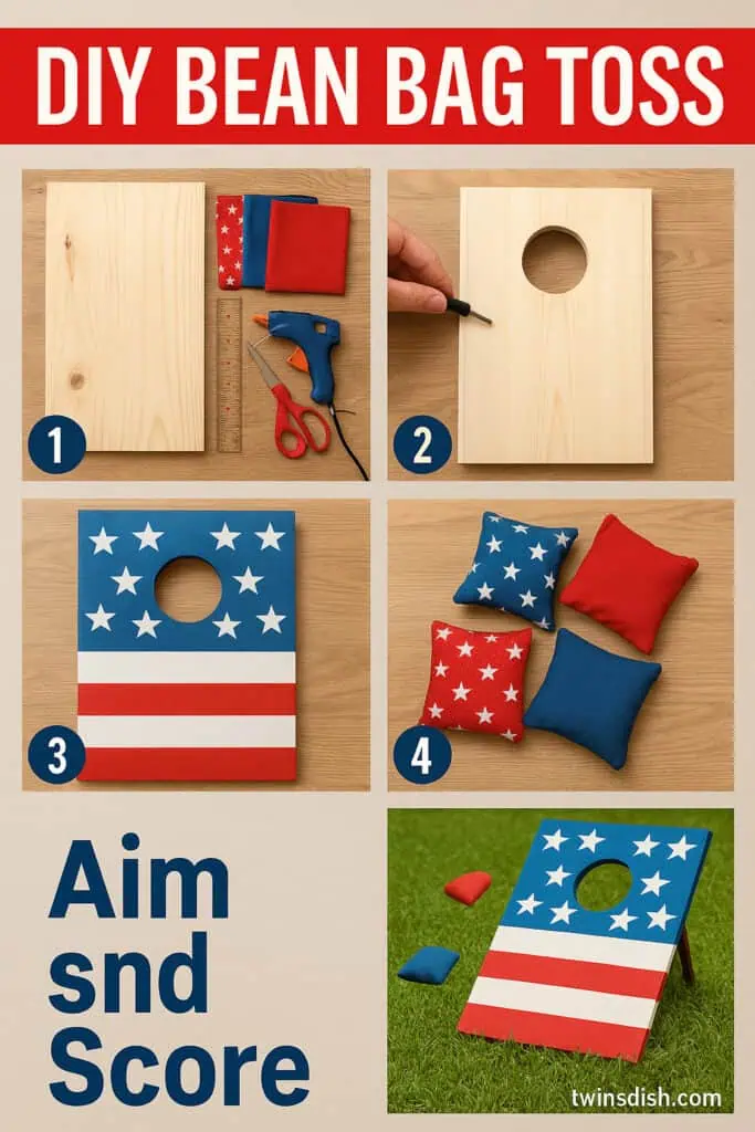 Patriotic ring toss game instructions for kids