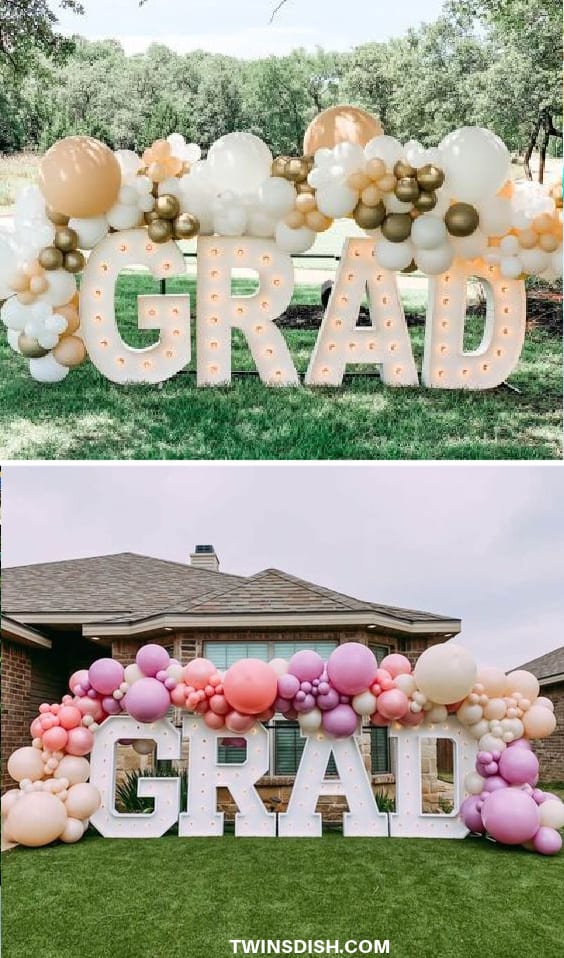 Easy DIY Graduation Party Decoration Marquee Letter