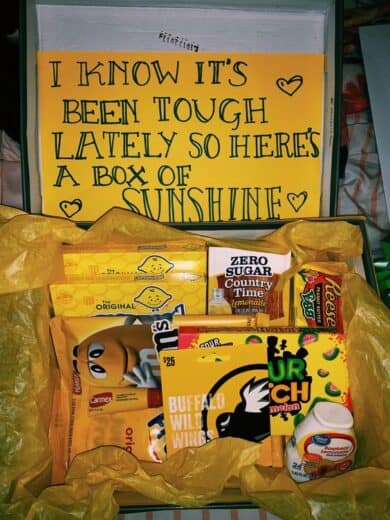 Box of Sunshine gift idea for loved one