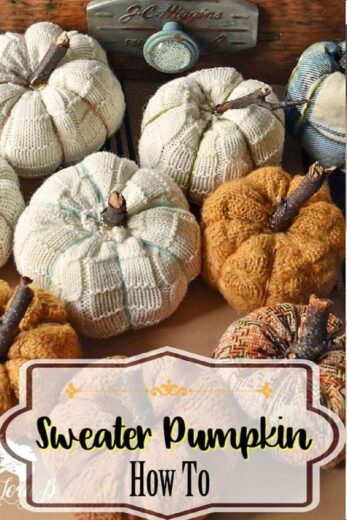 Easy DIY Sweater Pumpkin How To