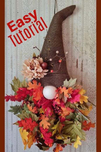 Easy Dollar Store DIY Fall Gnome Wreath to Make or Sell