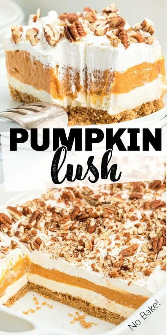 No bake pumpkin lush cheesecake