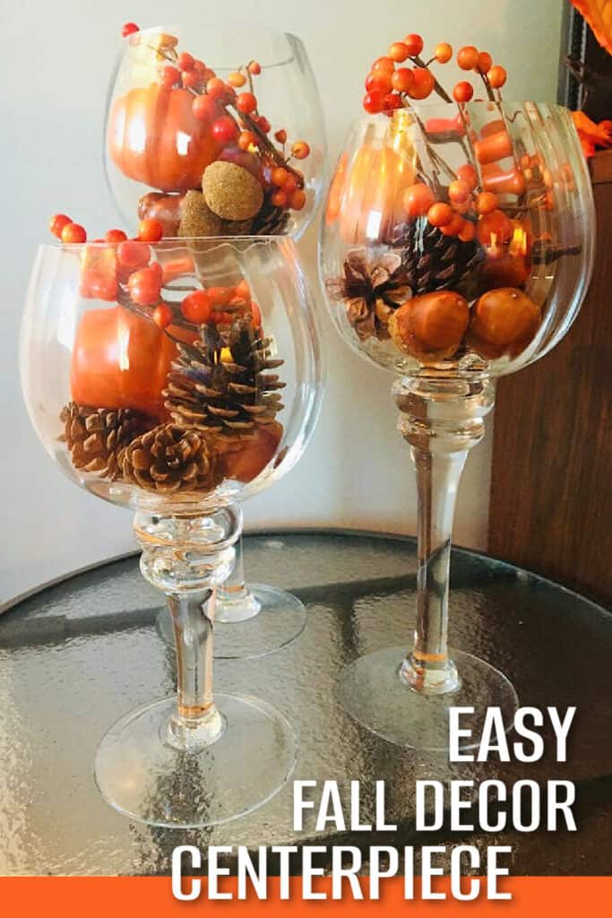 Easy DIY Dollar Store Fall Decor Craft Centerpiece for Thanksgiving