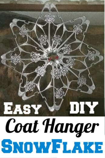 Easy DIY Coat Hanger Snow Flake