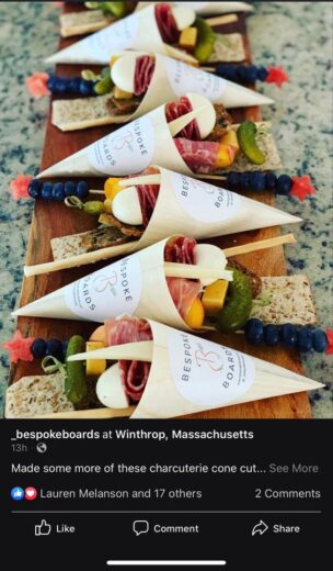 Easy charcuterie cones Graduation Party Food ideas