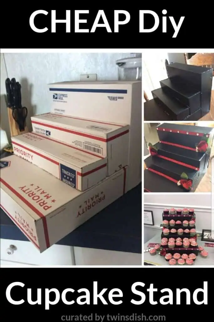 Graduation Party ideas DIY cupcake stand