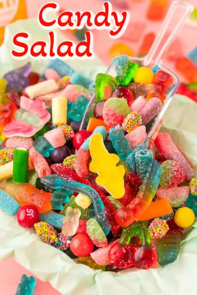 Graduation Party Candy Salad recipe Dessert Bar